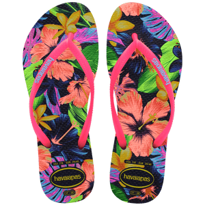 Sandalia Mujer Slim Neon Flora Havaianas
