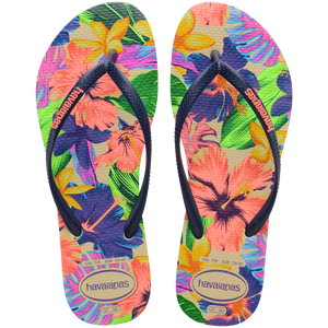 Sandalia Mujer Slim Neon Flora Havaianas